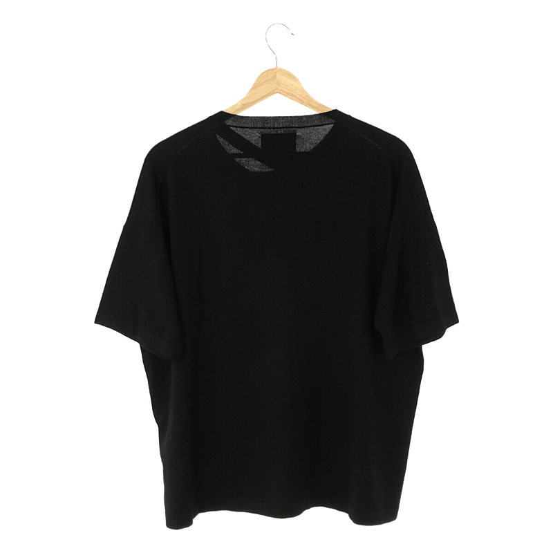 ROBERTO COLLINA / ロベルトコリーナ レーヨン カットアウト クルーネック サマーニット