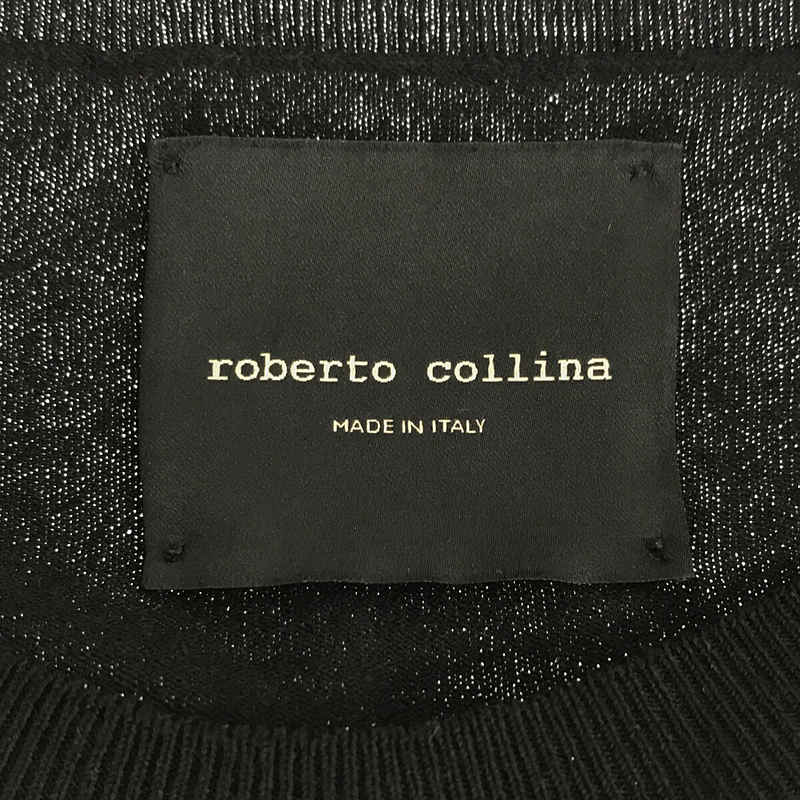 ROBERTO COLLINA / ロベルトコリーナ レーヨン カットアウト クルーネック サマーニット