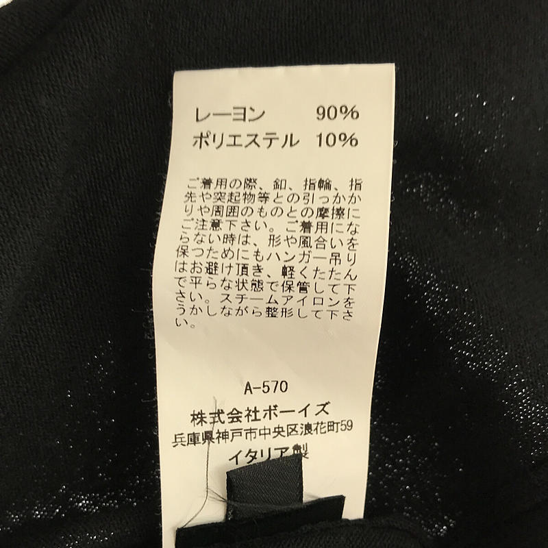 ROBERTO COLLINA / ロベルトコリーナ レーヨン カットアウト クルーネック サマーニット