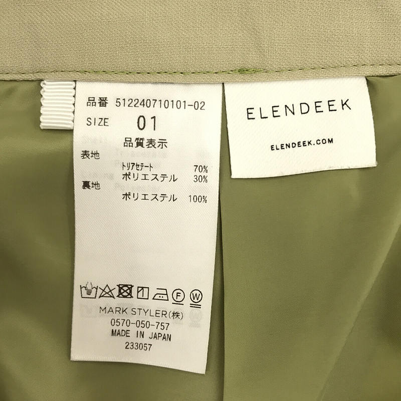 ELENDEEK / エレンディーク タック テーパードパンツ