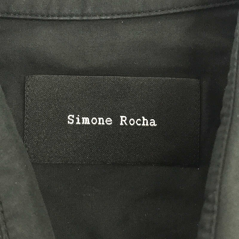 Simone Rocha / シモーネロシャ コットン ギャザースリーブ ワイドシャツ