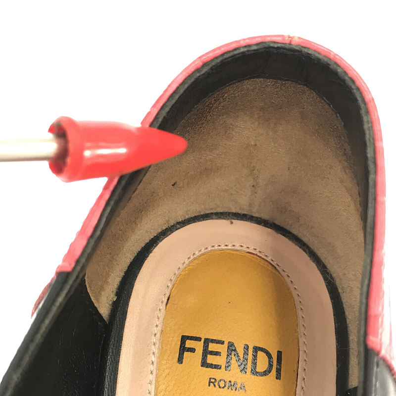 FENDI / フェンディ モンスター バイカラー ヒールパンプス