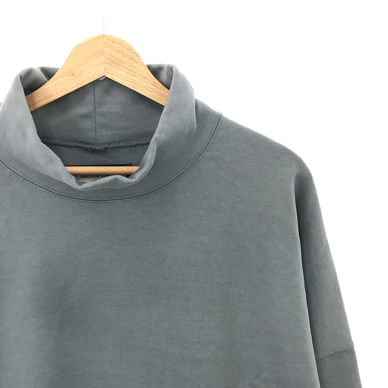 Maison Special / メゾンスペシャル 小野メリヤスボイル度詰め裏毛モックネックスウェットプルオーバー