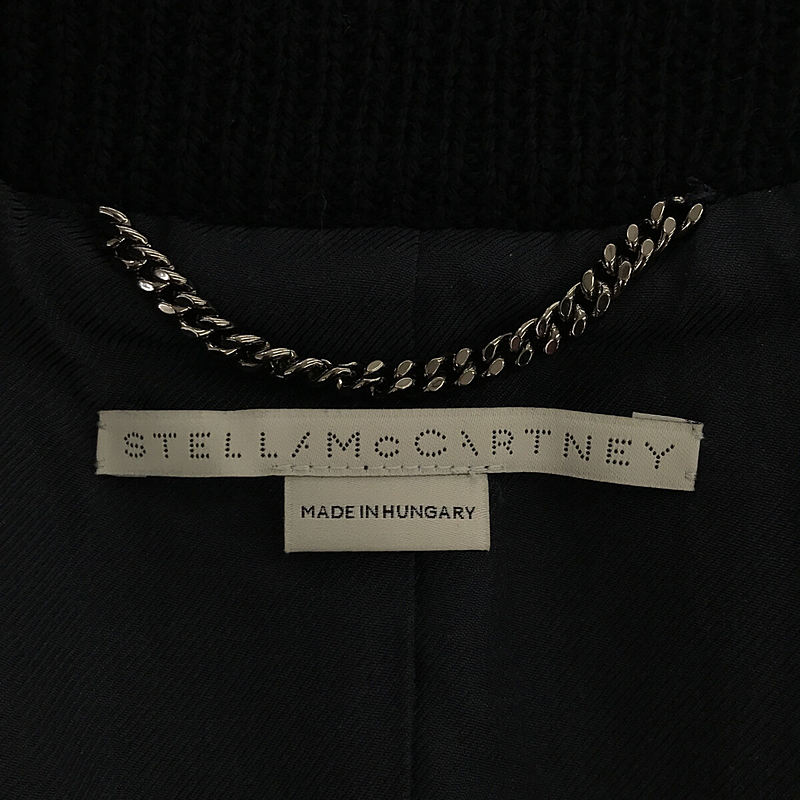 STELLA McCARTNEY / ステラマッカートニー リブニット ショールカラー ロングコート
