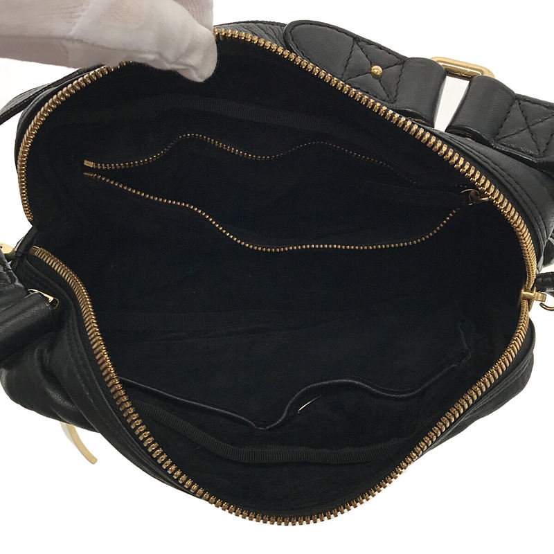 KENJIIKEDA / ケンジイケダ レザー キルティング ハンドバッグ