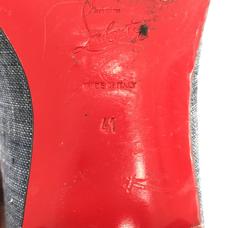 Christian Louboutin / クリスチャンルブタン デニム タッセル ローファー