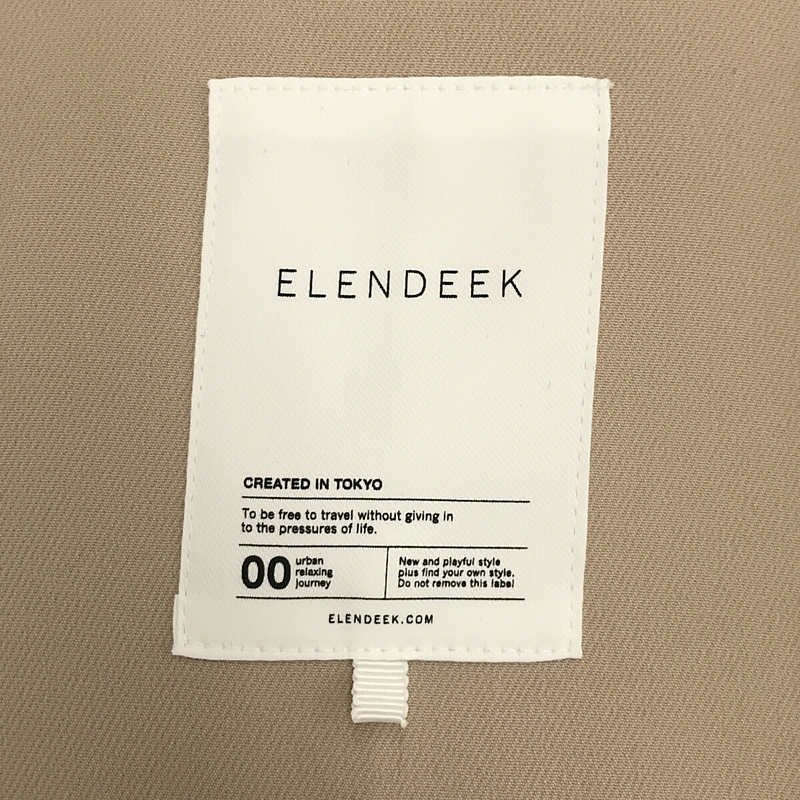 ELENDEEK / エレンディーク TRIPLE CLOTH LONG GILET ベルテッド ロングジレ ベスト