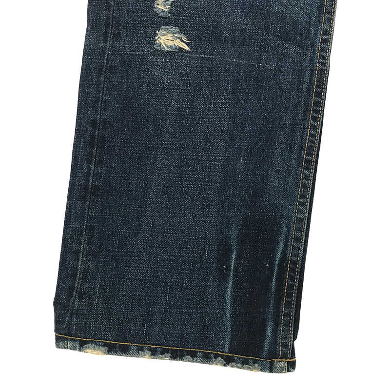 RRL / ダブルアールエル JAPAN WOVEN SELVEDGE ダメージ加工 シンチバック セルビッチ デニムパンツ