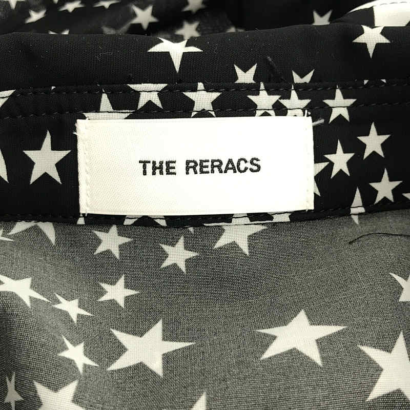 THE RERACS / ザリラクス REGULAR COLLAR A-LINE SHIRT 星柄 レギュラーカラー Aライン ロングシャツ