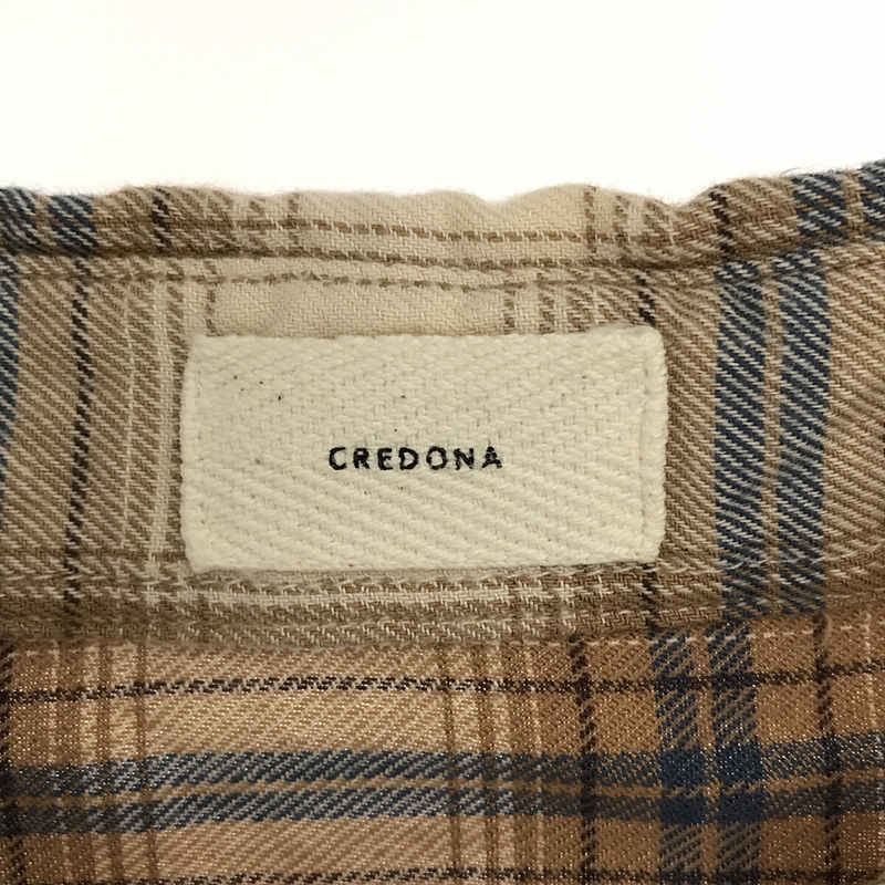 CREDONA / クレドナ ルーズチェックシャツ