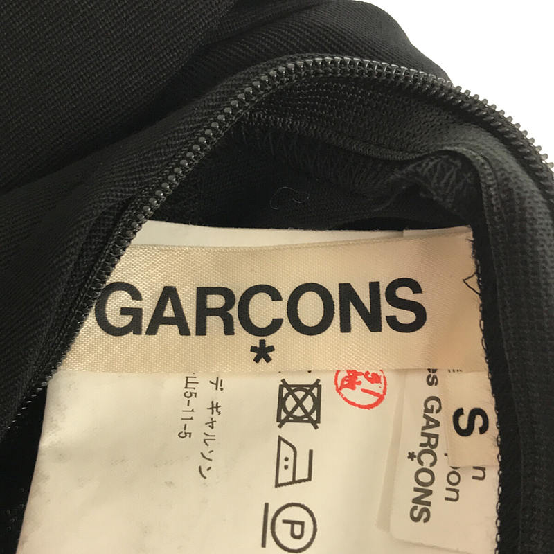 COMME des GARCONS / コムデギャルソン ウール 立体 ボリューム チュニック ワンピース / 吊りスカート