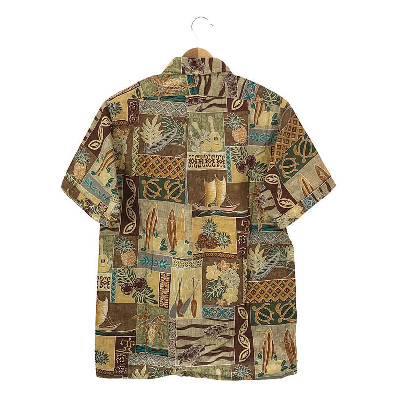 Engineered Garments / エンジニアドガーメンツ 総柄プリント プルオーバー ボタンダウン 半袖シャツ