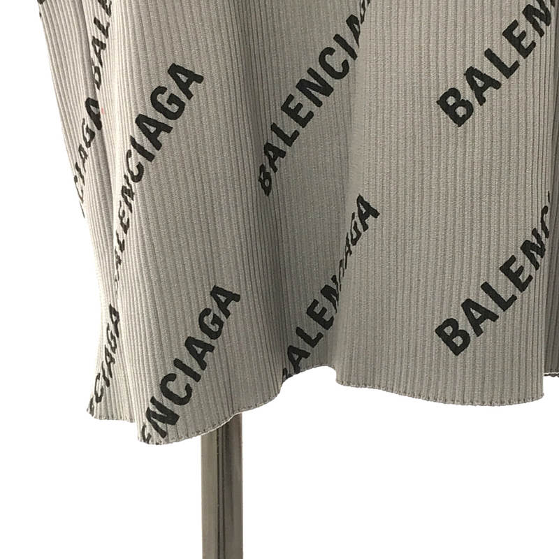 BALENCIAGA / バレンシアガ ロゴプリント ラップ ノースリーブワンピース