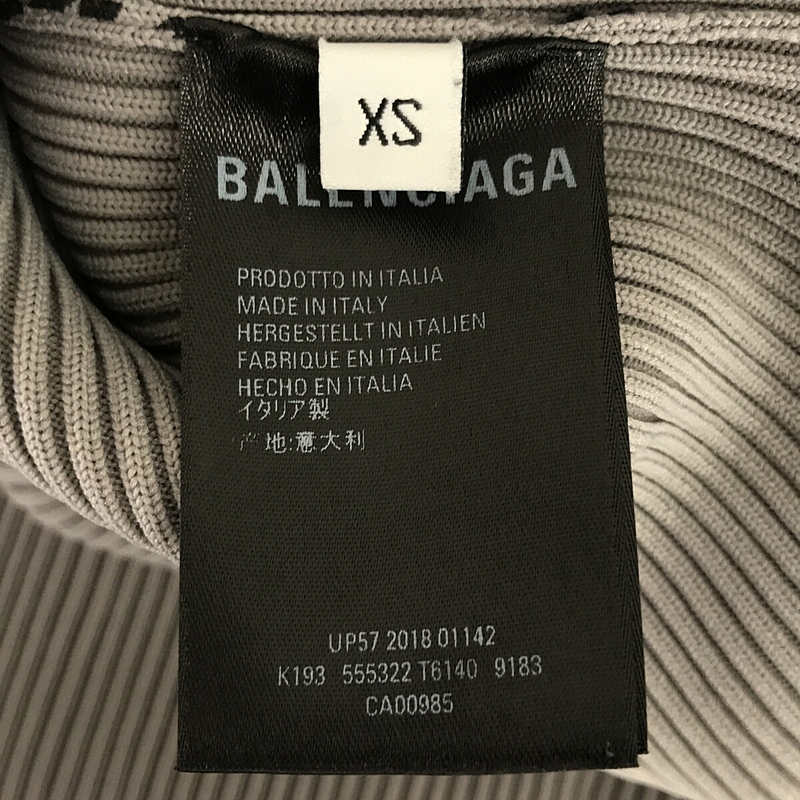 BALENCIAGA / バレンシアガ ロゴプリント ラップ ノースリーブワンピース