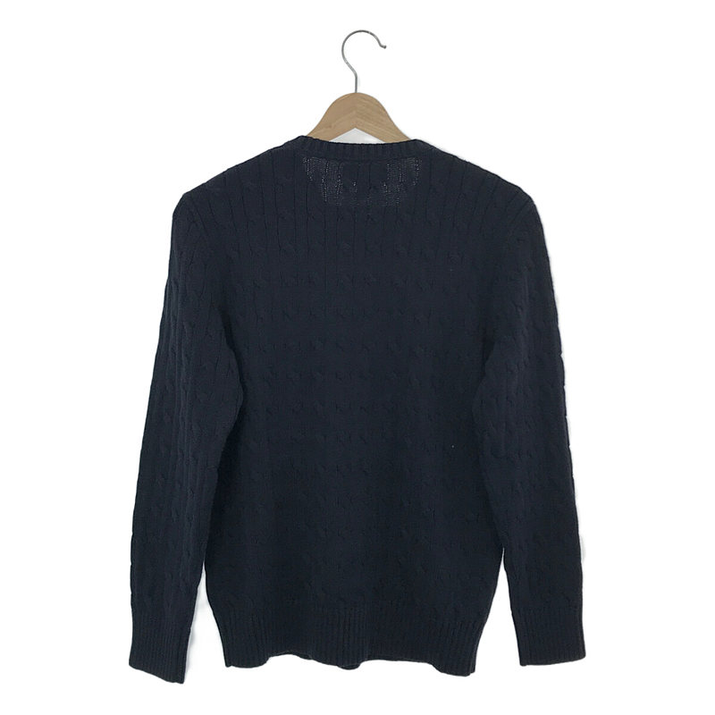 POLO RALPH LAUREN / ポロラルフローレン コットン ケーブル クルーネックニット