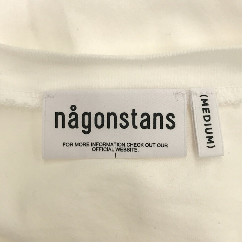 nagonstans / ナゴンスタンス 異素材 切替 ドッキング オーバーTシャツ カットソー