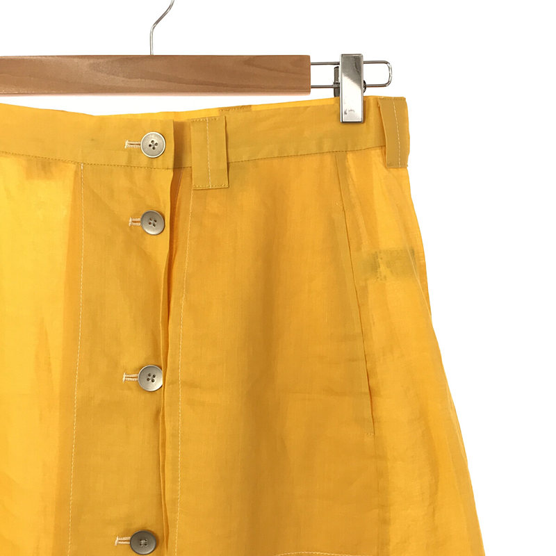 6(ROKU) / ロク フロントボタン サテンスカート