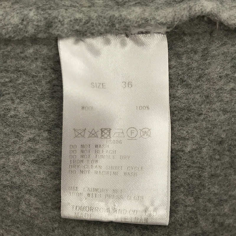 Tomorrowland BALLSEY / トゥモローランドボールジー プレミアムウール リバー ノーカラーコート