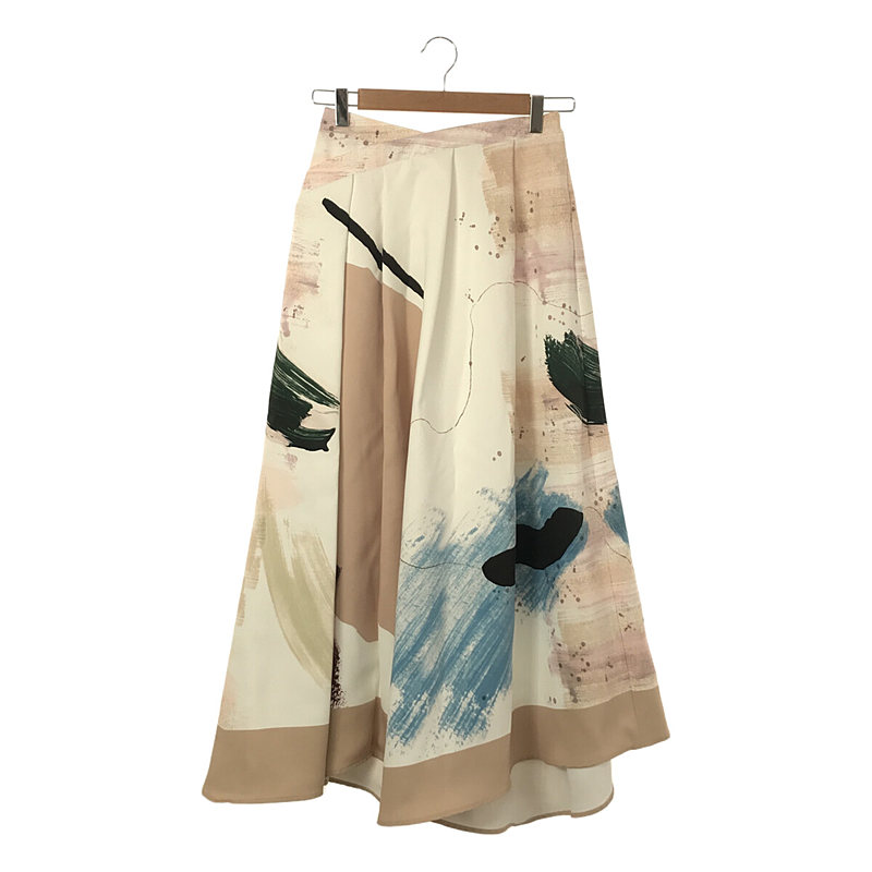 MARY PAINTING FLARE SKIRT スカート