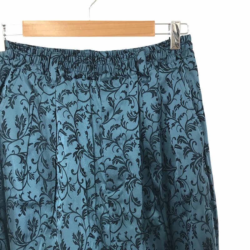 Maison Special / メゾンスペシャル リーフサテンチャイナワイドパンツ