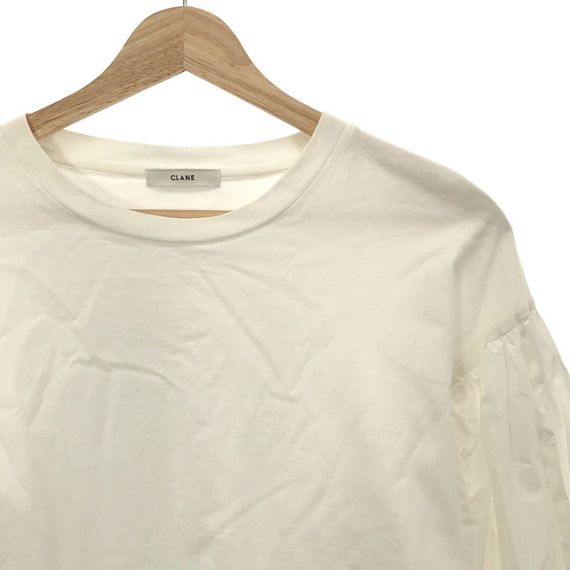 CLANE / クラネ COMBINATION PUFF TOPS コンビネーション パフ トップス