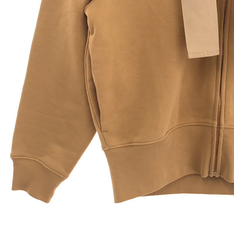 PATOU / パトゥ リボン バックロゴプリント ジップアップ パーカー