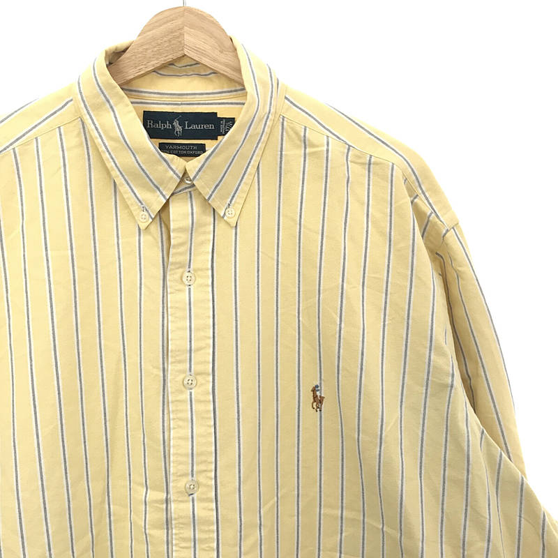 POLO RALPH LAUREN / ポロラルフローレン 90s ヴィンテージ YARMOUTH FIT オックスフォード ストライプ ボタンダウンシャツ