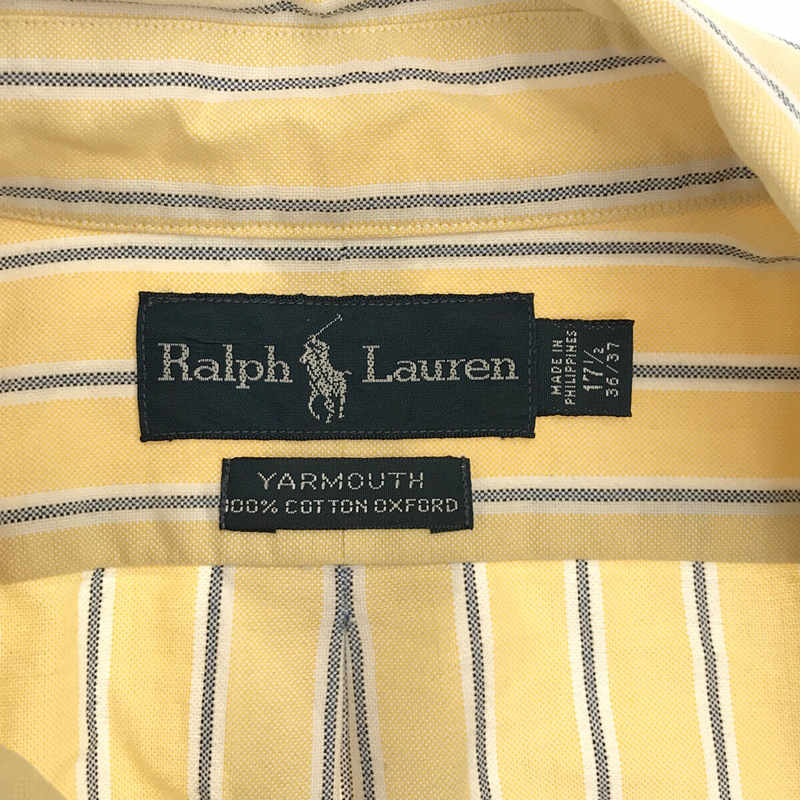 POLO RALPH LAUREN / ポロラルフローレン 90s ヴィンテージ YARMOUTH FIT オックスフォード ストライプ ボタンダウンシャツ