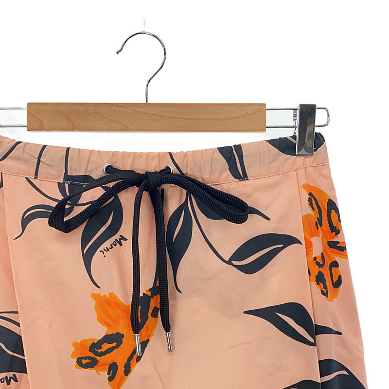 MARNI / マルニ フラワー 総柄 コットン ワイド イージーパンツ