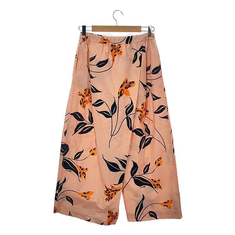 MARNI / マルニ フラワー 総柄 コットン ワイド イージーパンツ