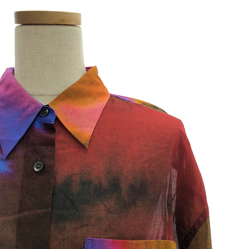 DRIES VAN NOTEN / ドリスヴァンノッテン Dras Water Color Dress 水彩柄 ロング ワンピース ドレス