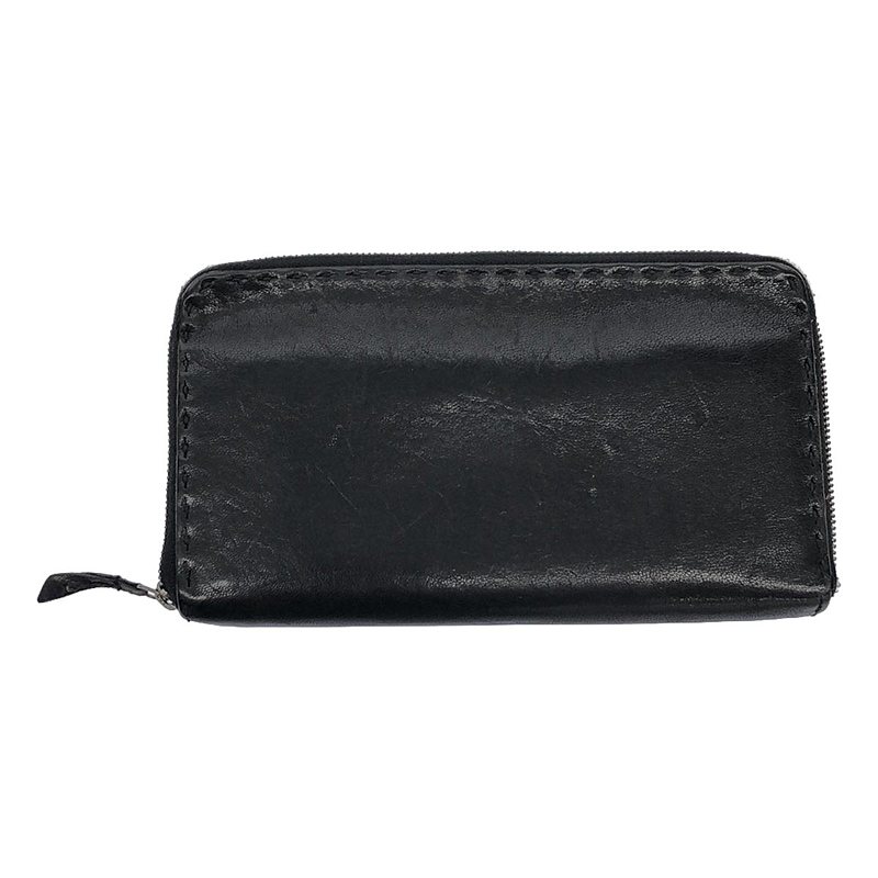 HENRY BEGUELIN / エンリーベグリン レザー ラウンドジップ ロングウォレット 長財布