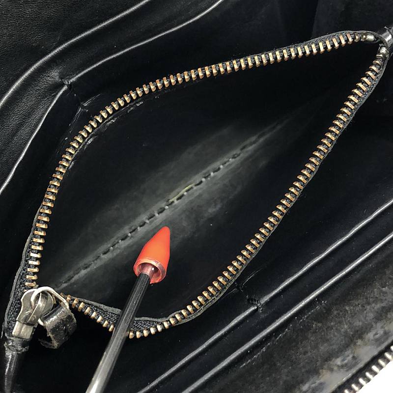 HENRY BEGUELIN / エンリーベグリン レザー ラウンドジップ ロングウォレット 長財布