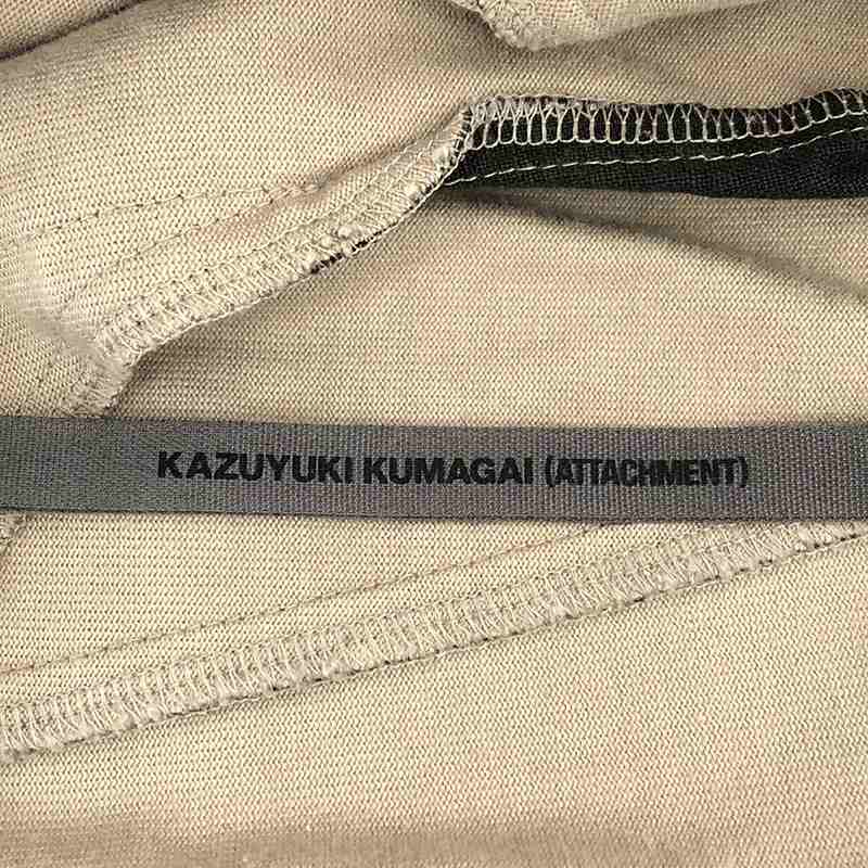 KAZUYUKI KUMAGAI ATTACHMENT / カズユキクマガイアタッチメント コーティング度詰天竺 アンクルカットジョッパーズパンツ