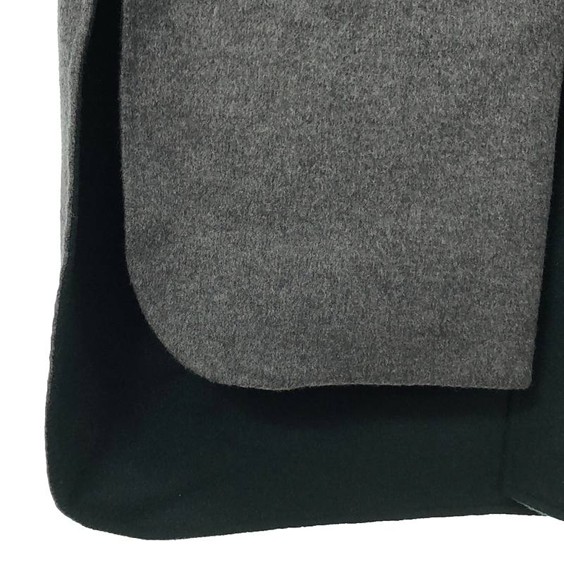 ENFOLD / エンフォルド ファインリバービーバー ノーカラー スリットコート