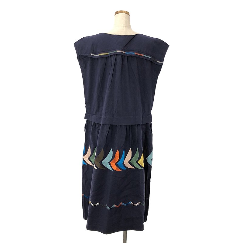 mina perhonen / ミナペルホネン bird / バード コットン リネン オーバー ロングワンピース