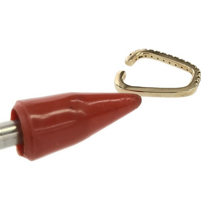 Hirotaka / ヒロタカ K10 0.07 Gossamer スクエア ダイヤモンド イヤーカフ