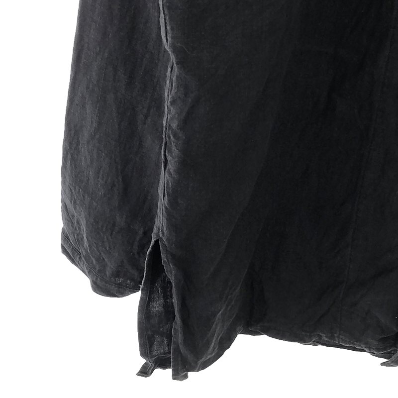 Ordinary fits / オーディナリーフィッツ リネン バンドカラー シャツ