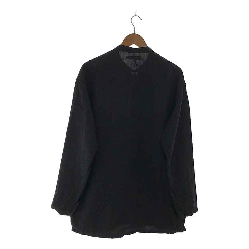 Ordinary fits / オーディナリーフィッツ リネン バンドカラー シャツ