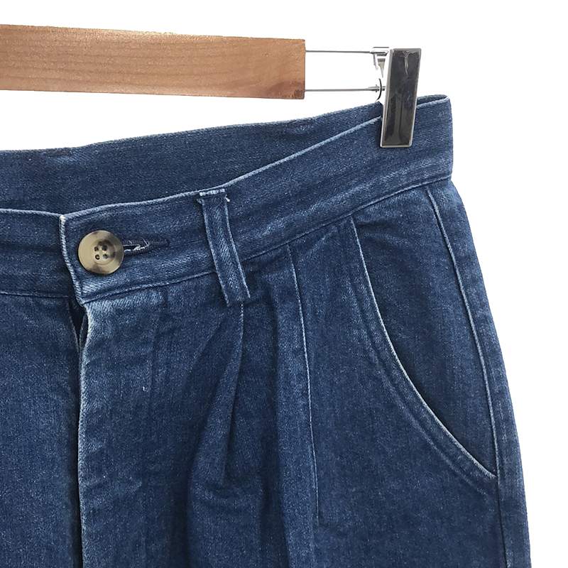 veritecoeur / ヴェリテクール et ses COPAINS タック テーパード デニムパンツ