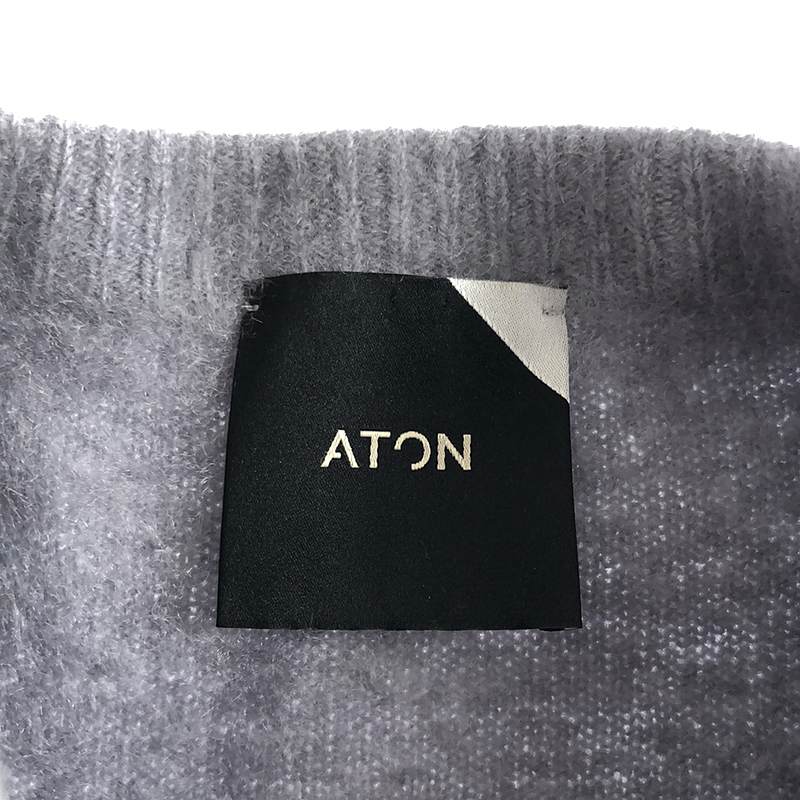 ATON / エイトン カシミヤ クルーネックニット