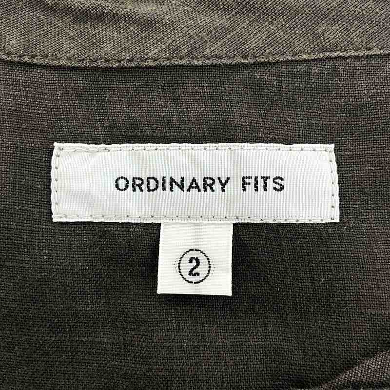 Basisbroek / バージスブルック リネンクルーネック ポケットTシャツ