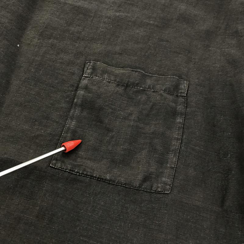 Basisbroek / バージスブルック リネンクルーネック ポケットTシャツ