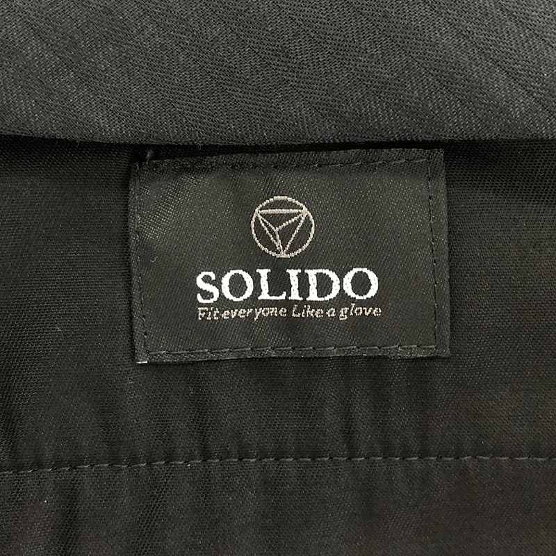 SOLIDO / ソリード ポリエステル コットン ストレッチ マナード テーパードパンツ