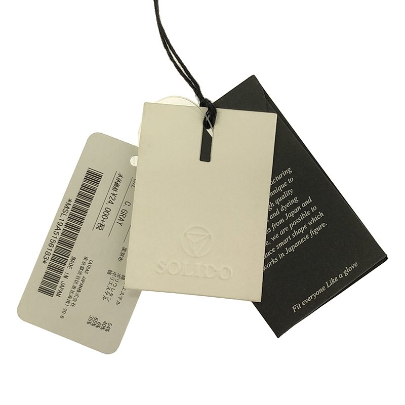 SOLIDO / ソリード ポリエステル コットン ストレッチ マナード テーパードパンツ