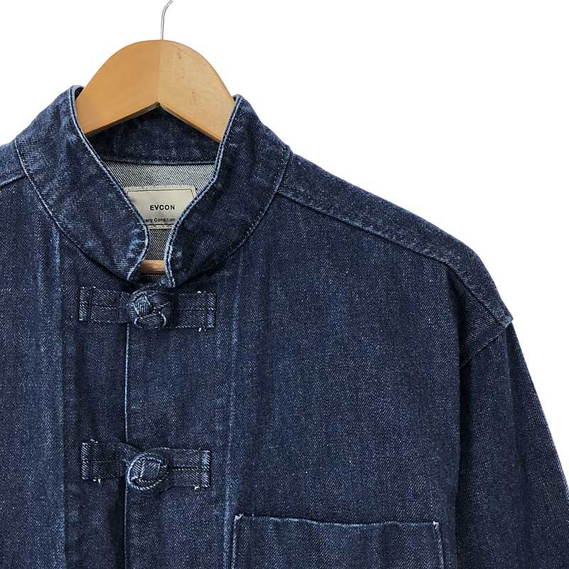 EVCON / エビコン DENIM KUNG FU JACKET / チャイナ デニム ジャケット