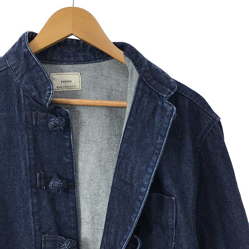 EVCON / エビコン DENIM KUNG FU JACKET / チャイナ デニム ジャケット