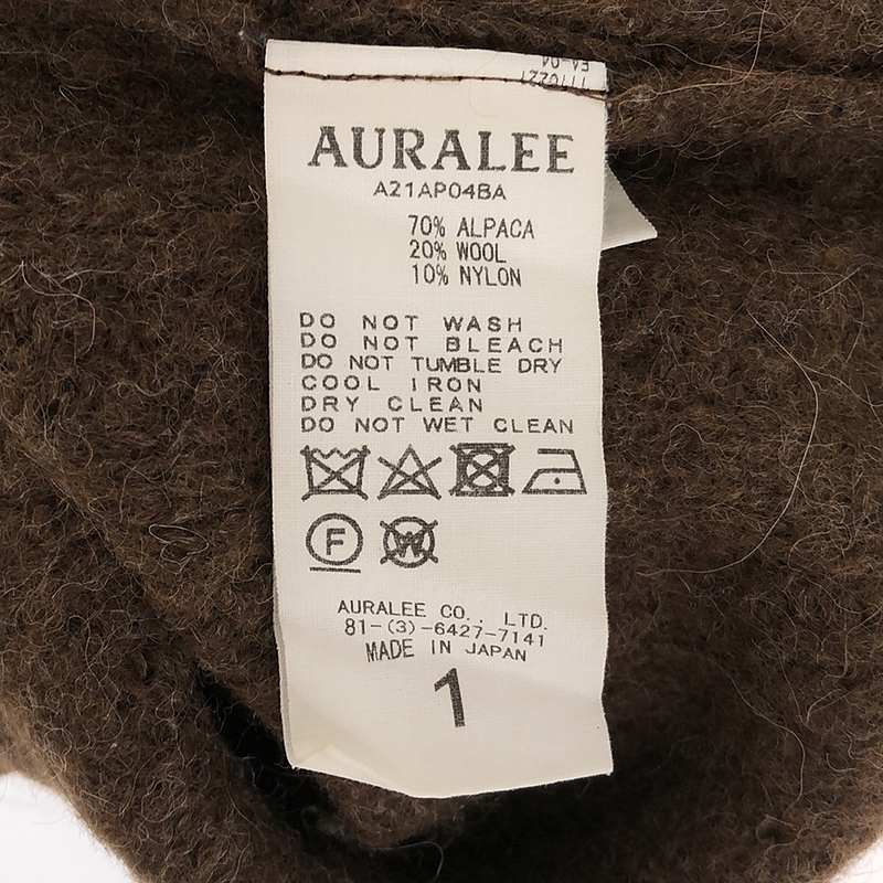 AURALEE / オーラリー BABY ALPACA WOOL WIDE RIB KNIT ニット