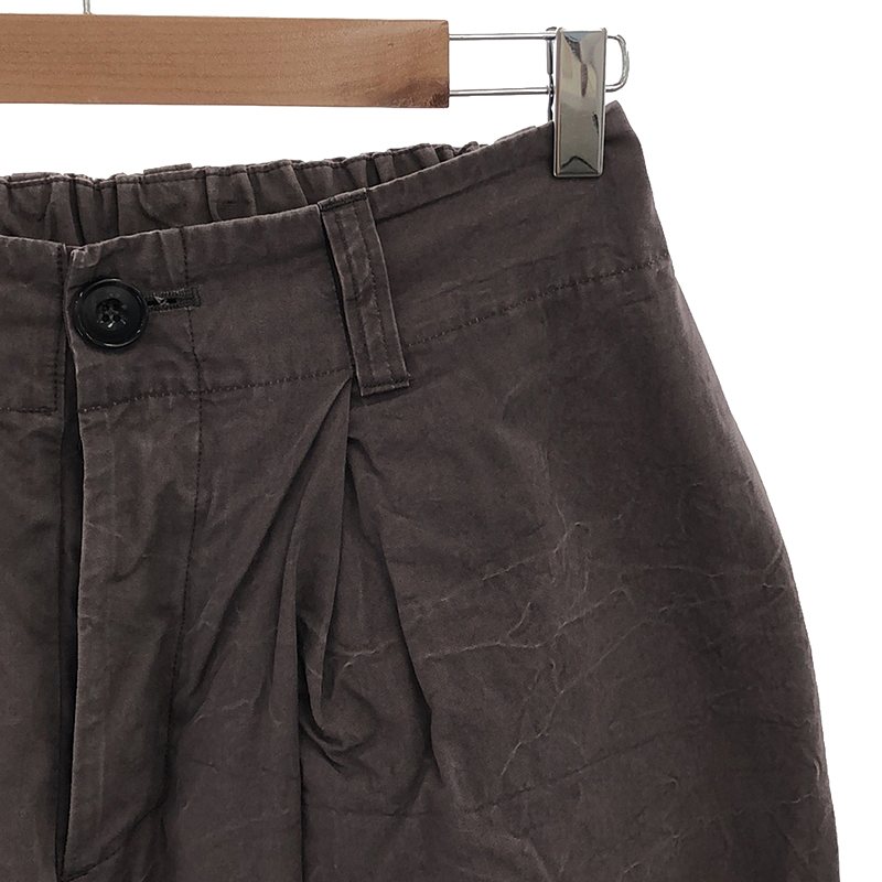 veritecoeur / ヴェリテクール et ses COPAINS コットン タック ワイド イージーパンツ