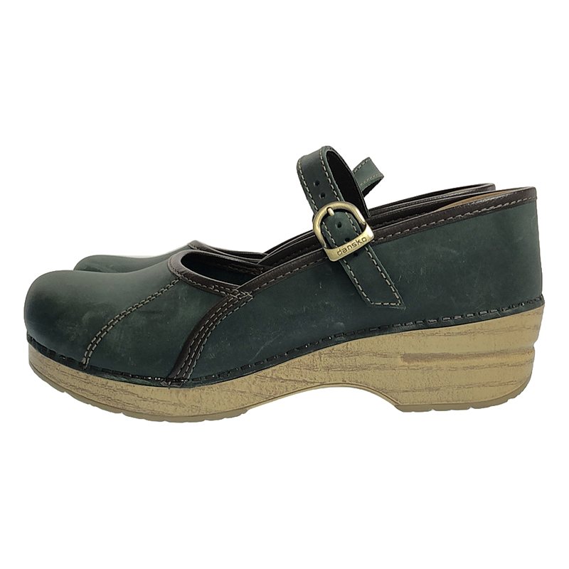 DANSKO / ダンスコ marcelle oiled / レザー プラットフォーム ストラップ シューズ